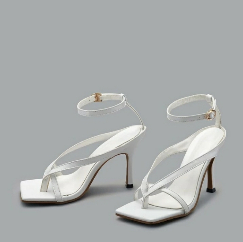 Ankle strap stiletto heels